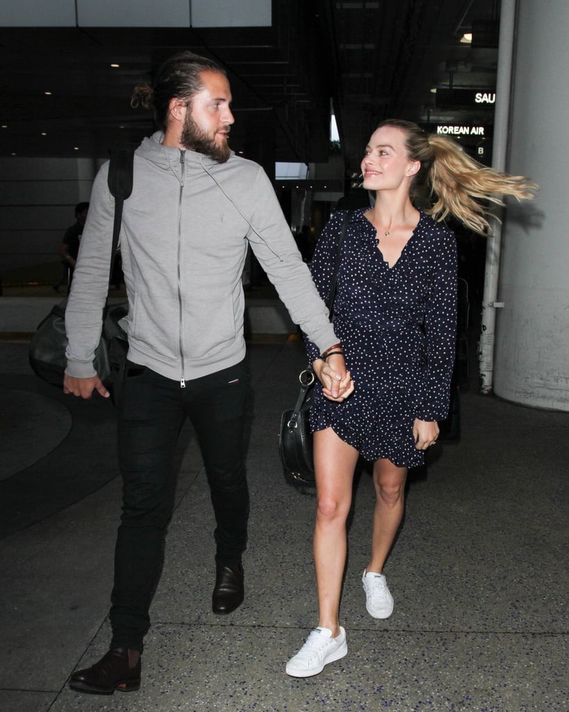 Margot Robbie and Tom Ackerley Out at LAX January 2017