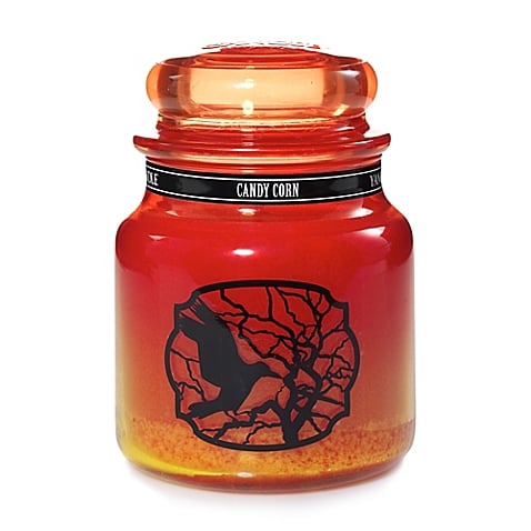 candy corn jar candle