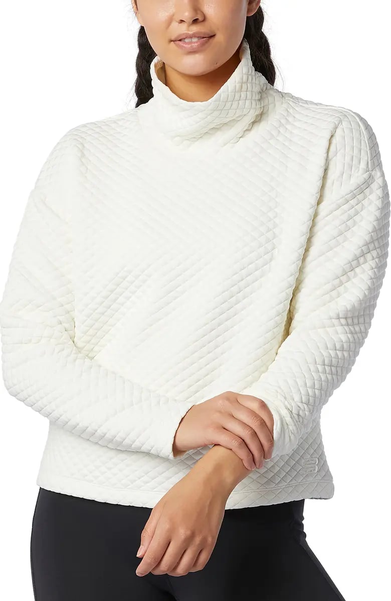 Pretty and Practical: New Balance NB Heat Loft Funnel Neck Quilted Top
