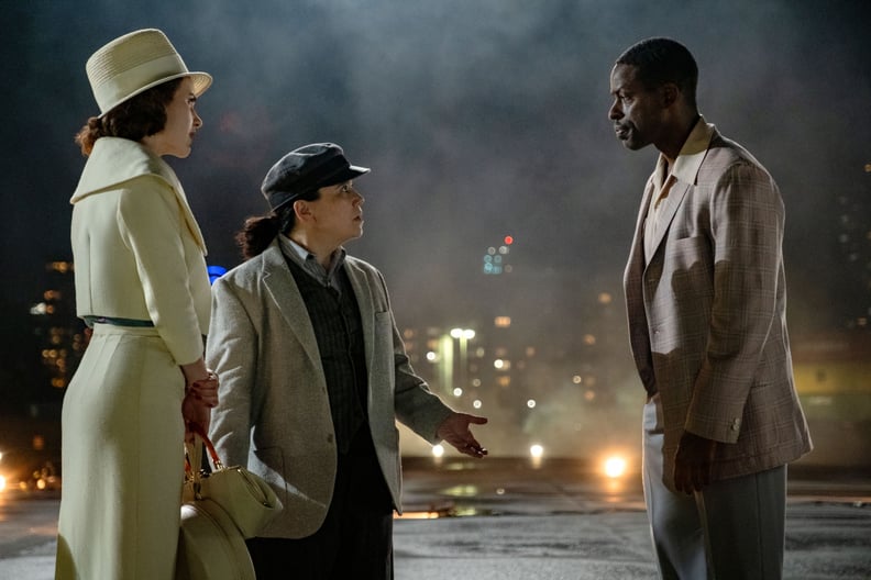 THE MARVELOUS MRS. MAISEL, from left: Rachel Brosnahan, Alex Borstein, Sterling K. Brown, 'A Jewish Girl Walks Into the Apollo...', (Season 3, ep. 308, aired Dec. 6, 2019). photo: Philippe Antonello / Amazon / courtesy Everett Collection