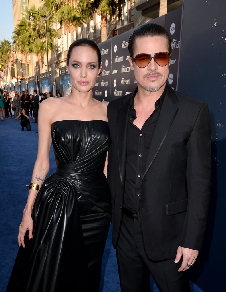 Angelina Jolie and Brad Pitt at the Maleficent LA Premiere