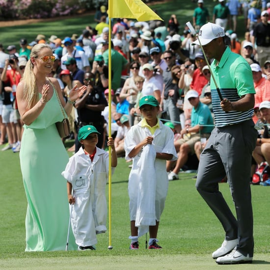 Tiger Woods With Lindsey Vonn and His Kids at the Masters