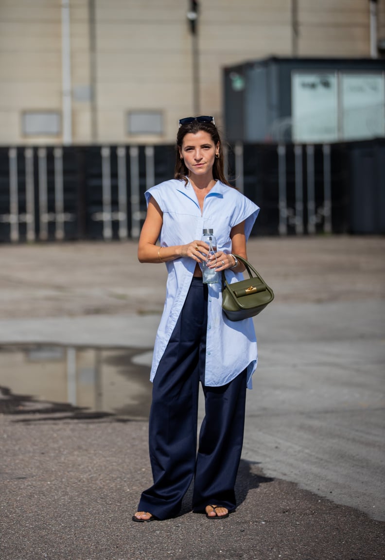 Wide-Leg Pants With a Long Tunic