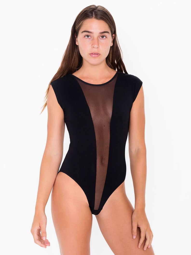 A Sheer-Insert Bodysuit