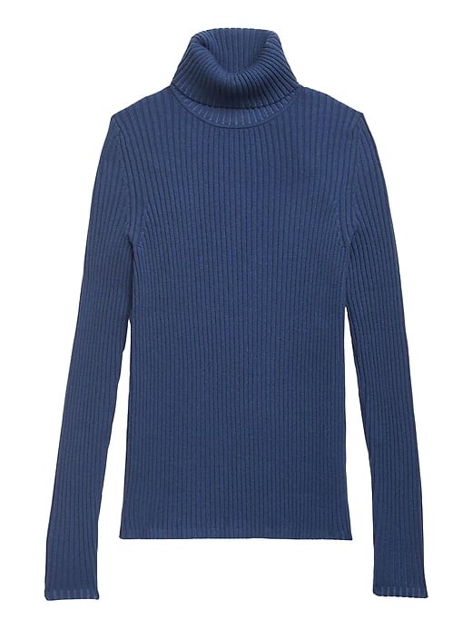 Ribbed Turtleneck Sweater