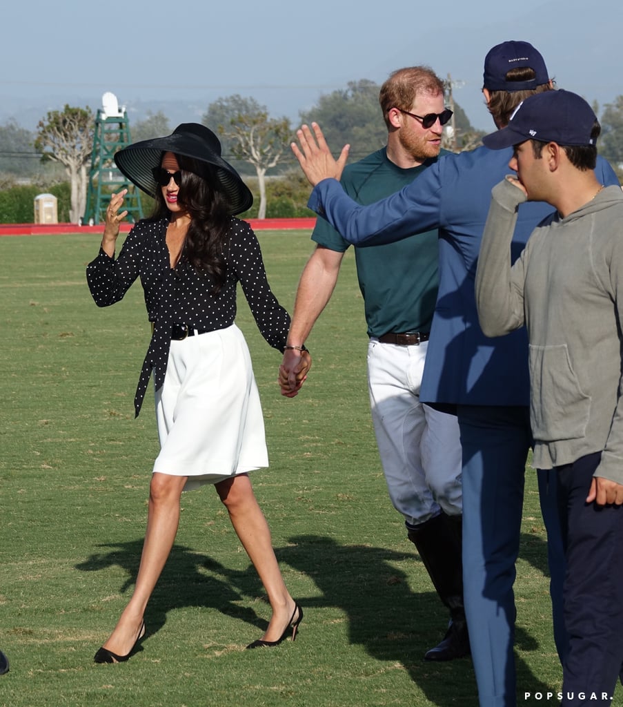 Prince Harry and Meghan Markle Kiss at His Polo Game: Photos
