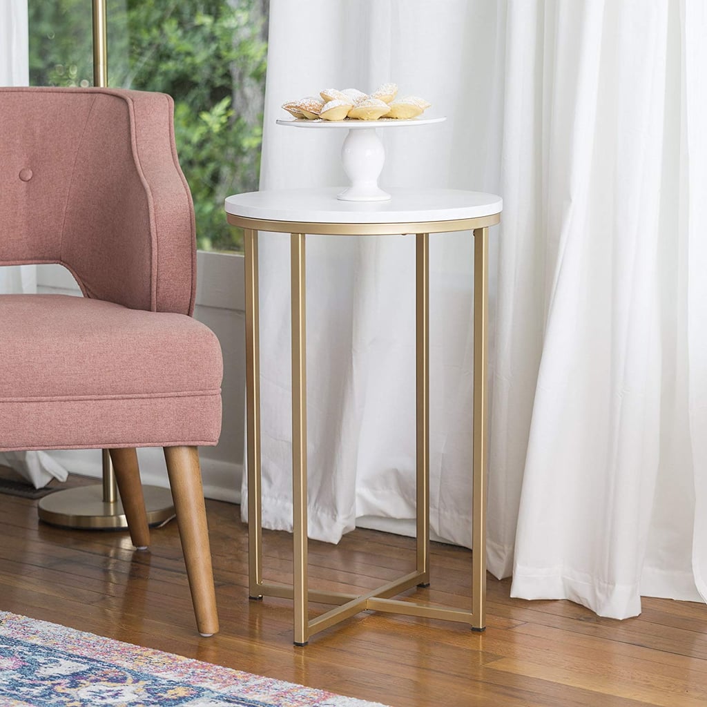 We Furniture Modern Round Side End Table