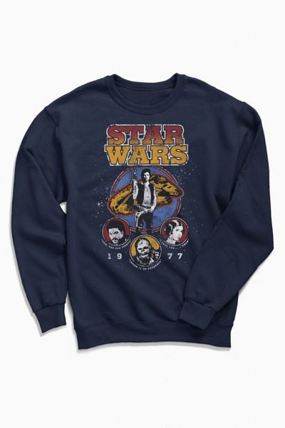 Star Wars Vintage 1977 Graphic Crew Neck Sweatshirt