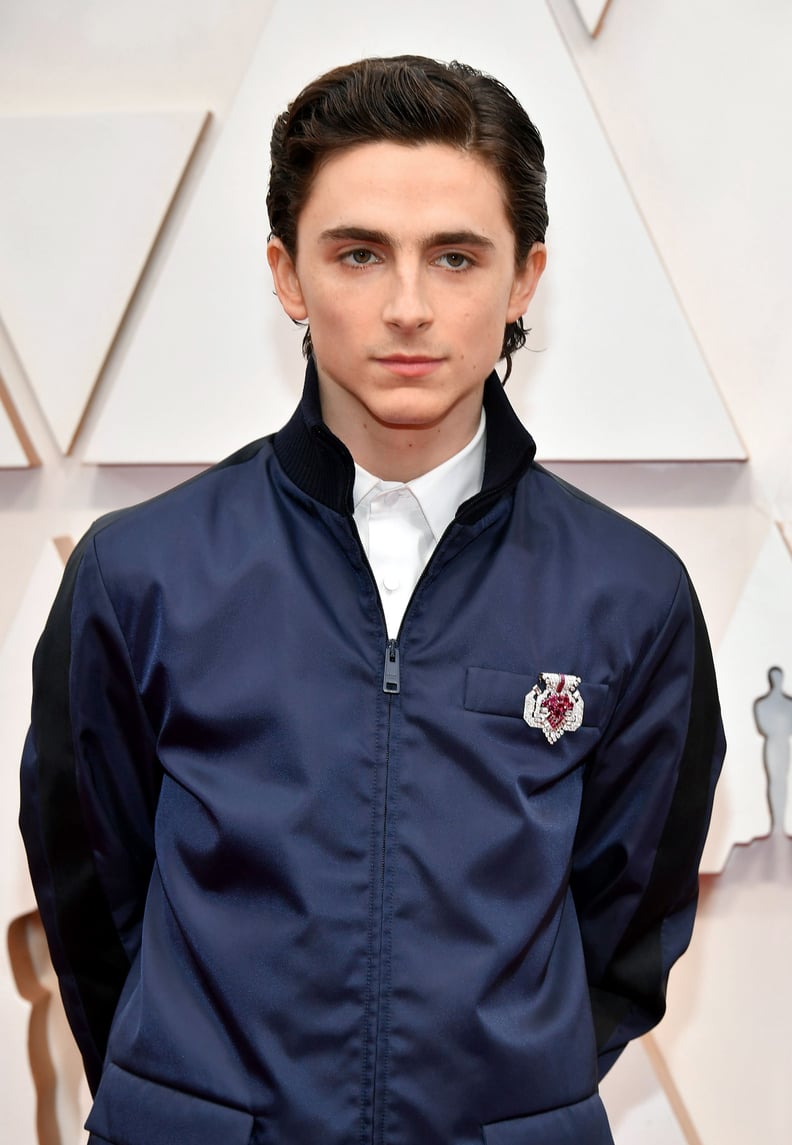 Timothée Chalamet at the Oscars 2020