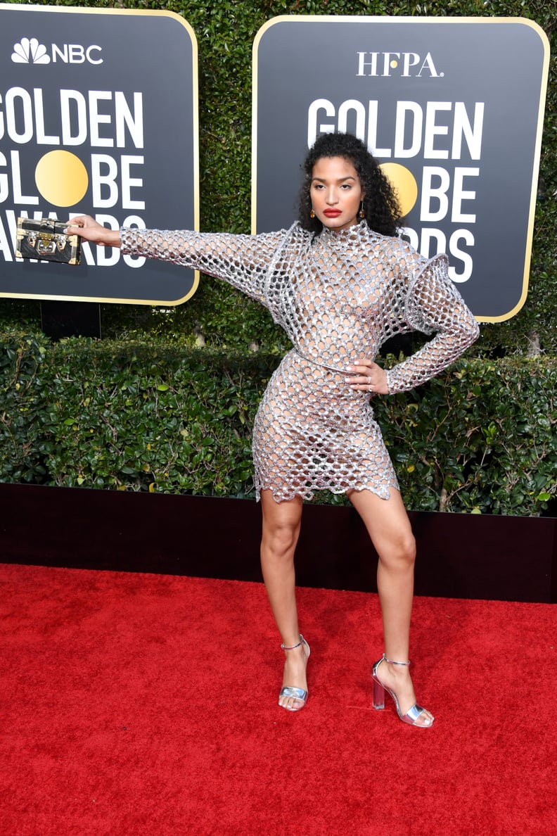 Indya Moore at the Golden Globes