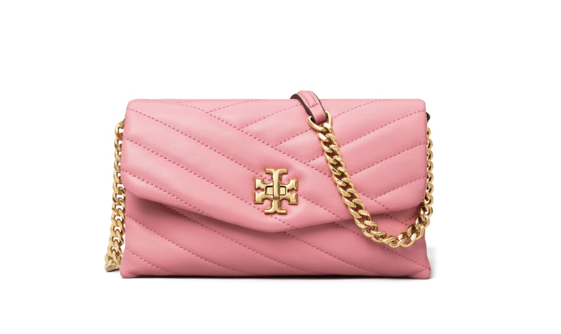 Tory Burch Kira Chevron Quilted Leather Wallet on a Chain | These 32 Pink  Gifts Are So Dreamy, You'll Keep Some For Yourself | POPSUGAR Fashion Photo  20