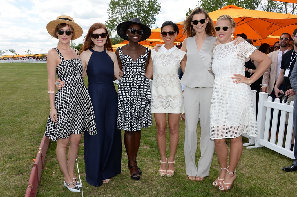 Dakota, Julianne, Lupita, Olivia, Behati, and Busy gathered for a ladies-only moment.