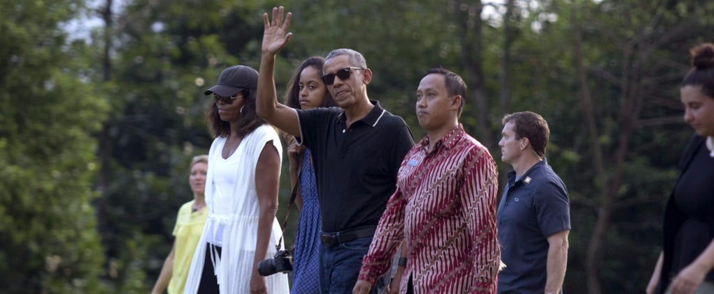 Michelle Obama Pulled Off a Style Move With Her Swimsuit Cover-Up