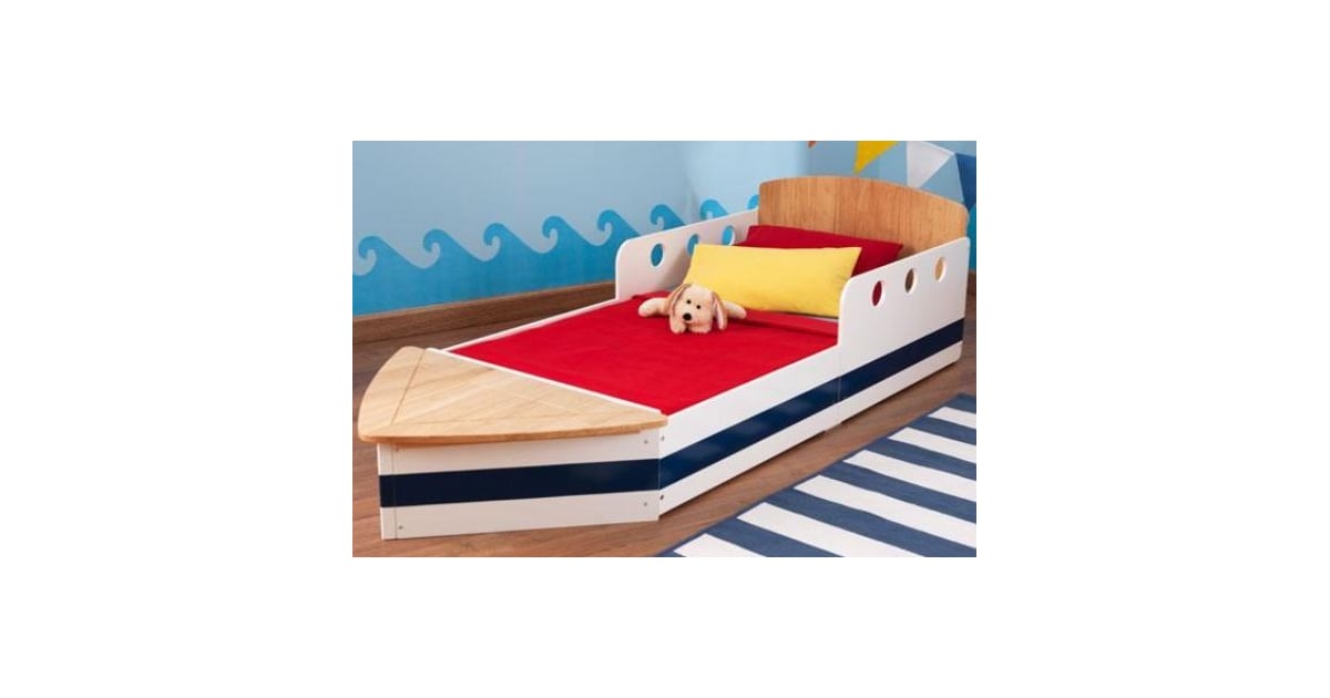 kidkraft boat bed mattress size