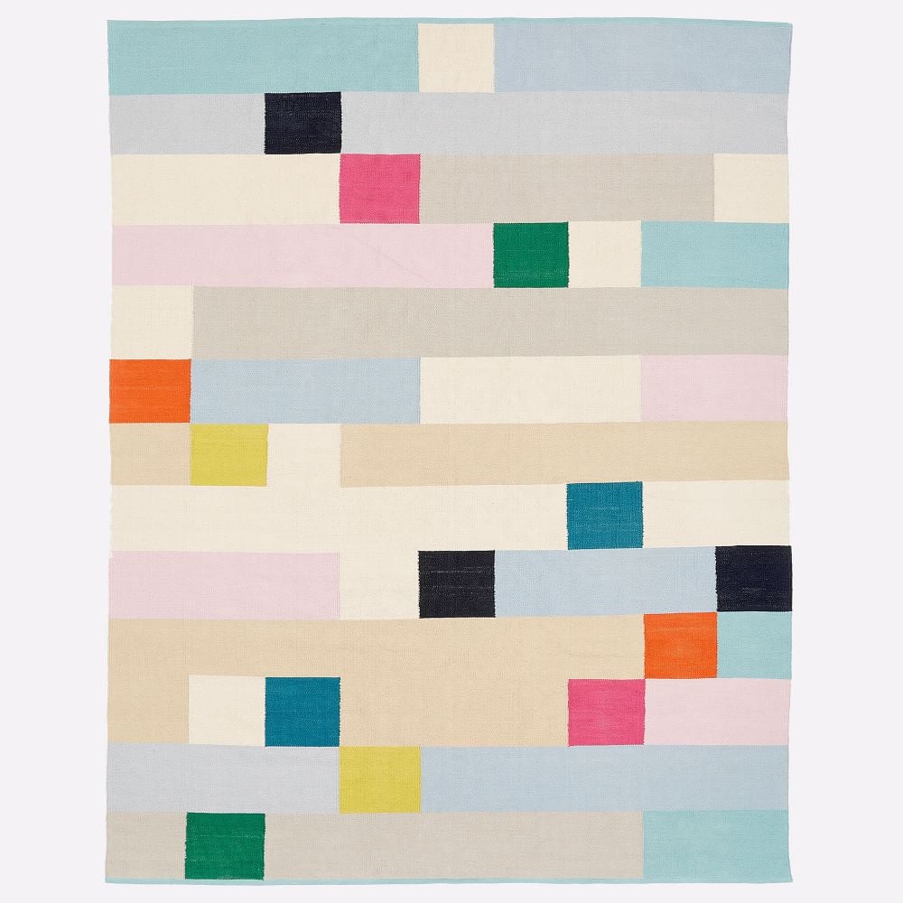 West Elm Margo Selby Squares Rug Best Colorful Area Rugs 2021