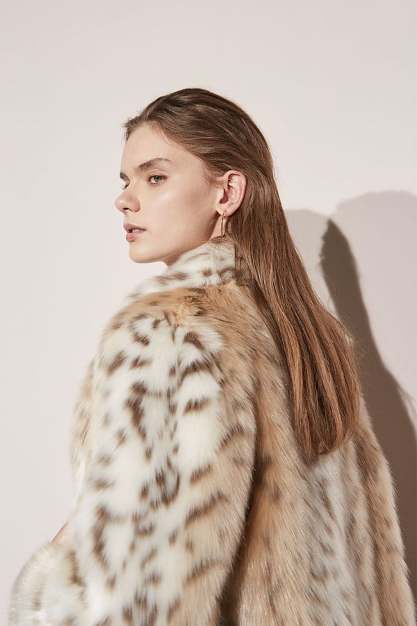 french connection leopard coat
