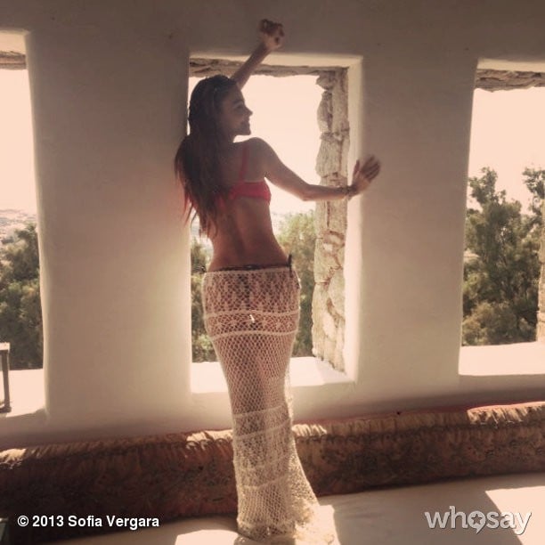 Sofia enjoyed herself in Mykonos during the Summer of 2013. 
Source: Sofia Vergara on WhoSay