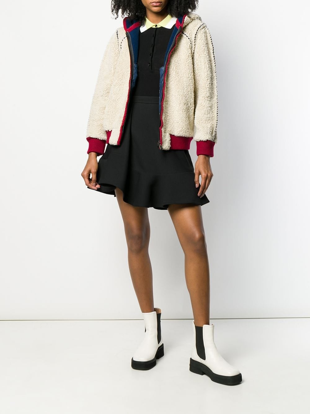 Chanel 2008s Shearling Effect Hooded 