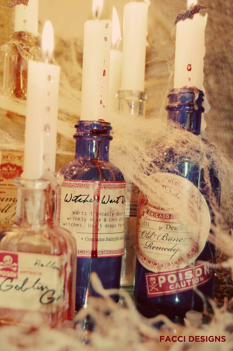 Apothecary Bottle Centerpiece