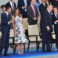 Melania Trump's Bastille Day Dress Has Plenty of Florals and a Patriotic Undertone