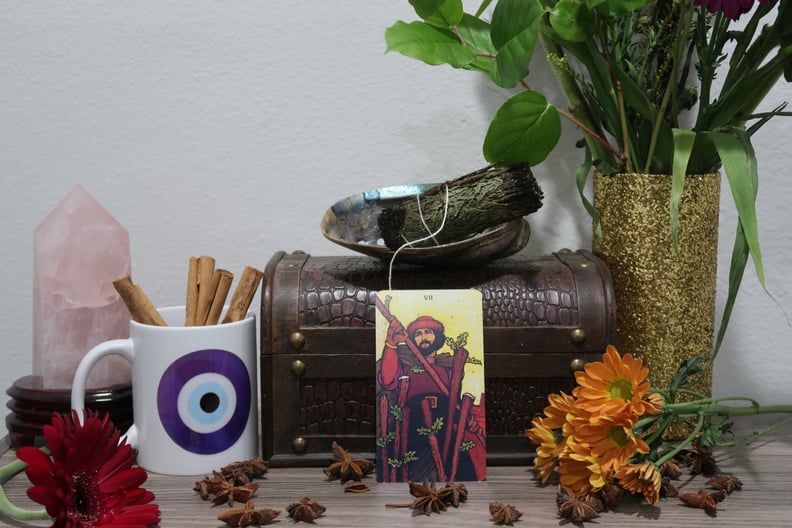 Libra or Libra Rising: Seven of Wands