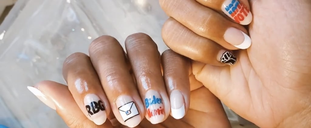 Hannah Bronfman's Election-Themed Nail Art