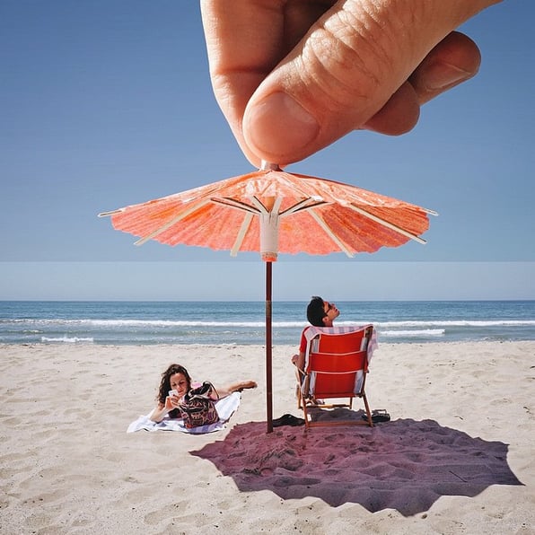 Drink Umbrella + Beach Umbrella