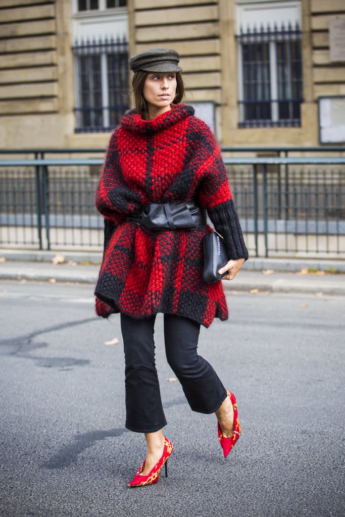 Wear One With a Tartan Sweater and a Newsboy Cap