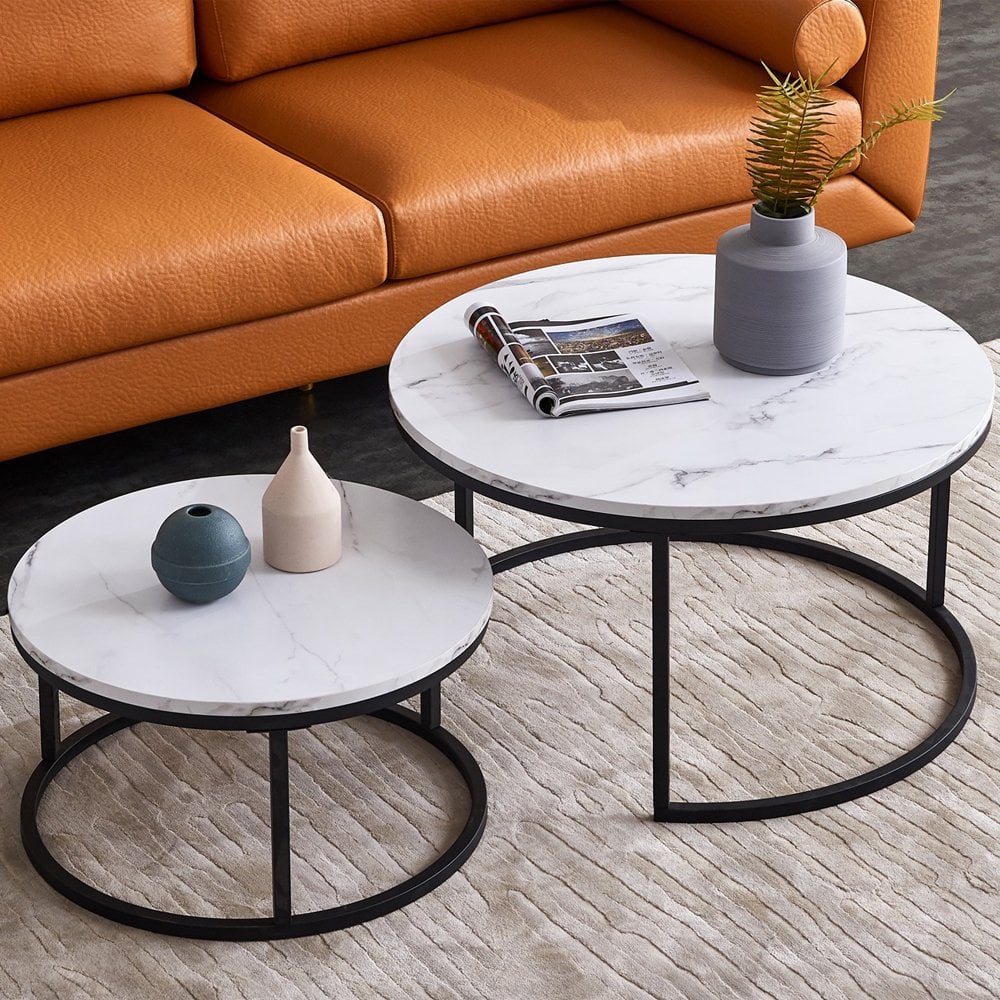 Nordic Modern Nesting Round Coffee Table ICYMI Walmart Has