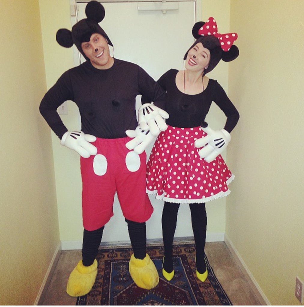 Mickey and Minnie Mouse