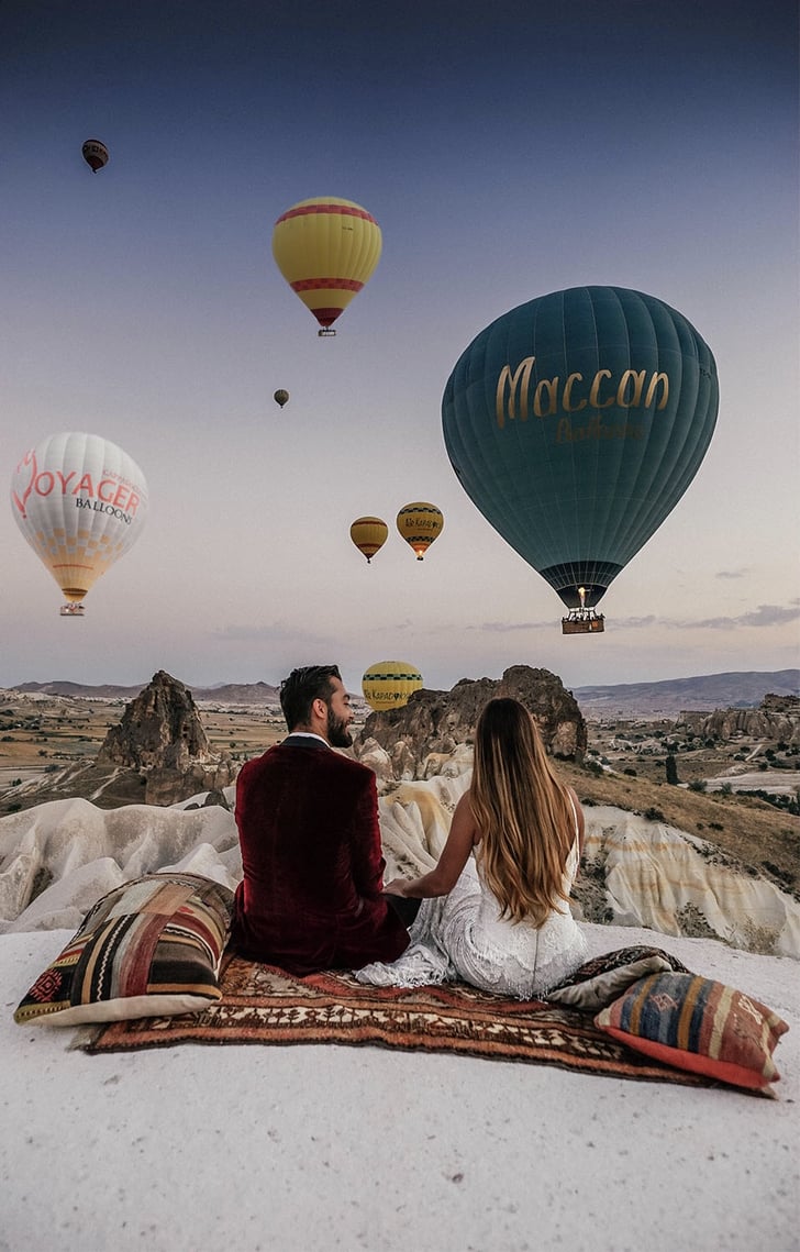 Cappadocia Turkey Bride Wears Wedding Dress In 33 Countries On Honeymoon Popsugar Love