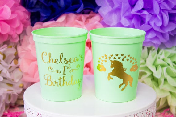 Unicorn Birthday Cup