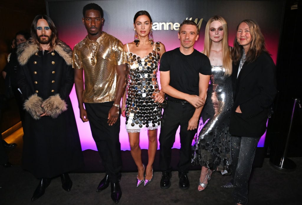 Jared Leto, Damson Idris, Irina Shayk, Julien Dossena, Elle Fanning, and Ann-Sofie Johansson