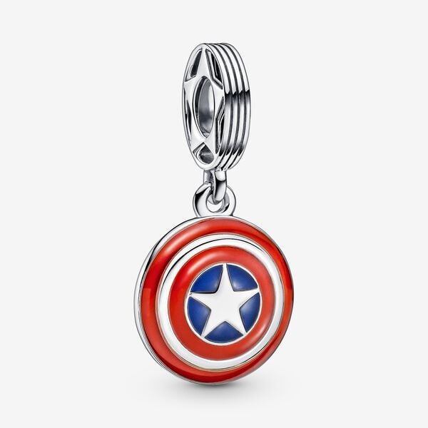 Marvel x Pandora The Avengers Captain America Shield Dangle Charm