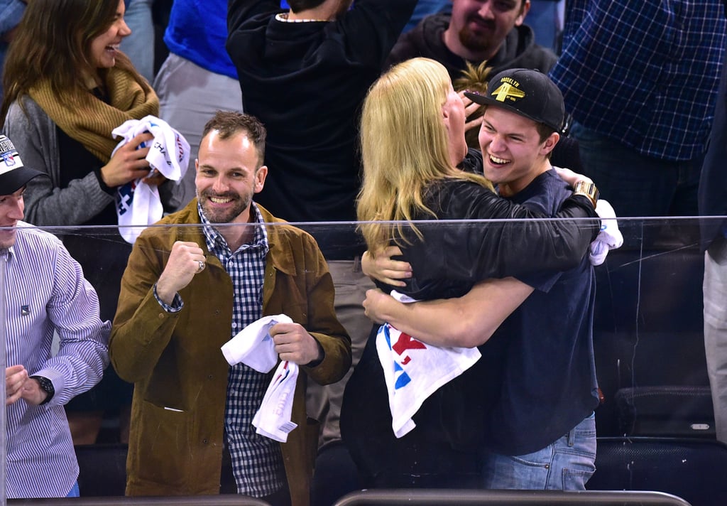 Ansel Elgort at Capitals vs. Rangers Hockey Game | Pictures