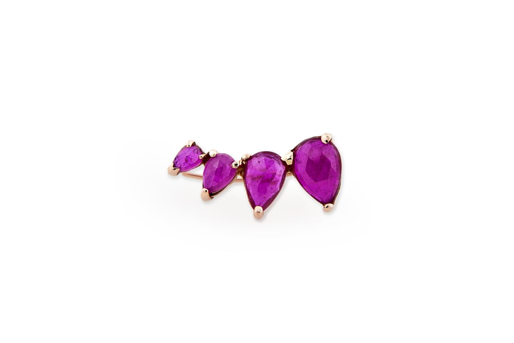 Jacquie Aiche Graduated Ruby Teardrop Ear Cuff ($1,650)