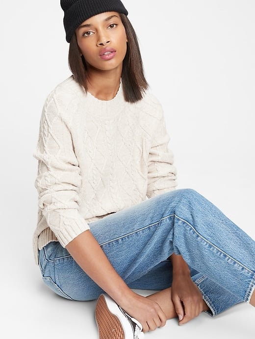 Gap Cable-Knit Crewneck Sweater