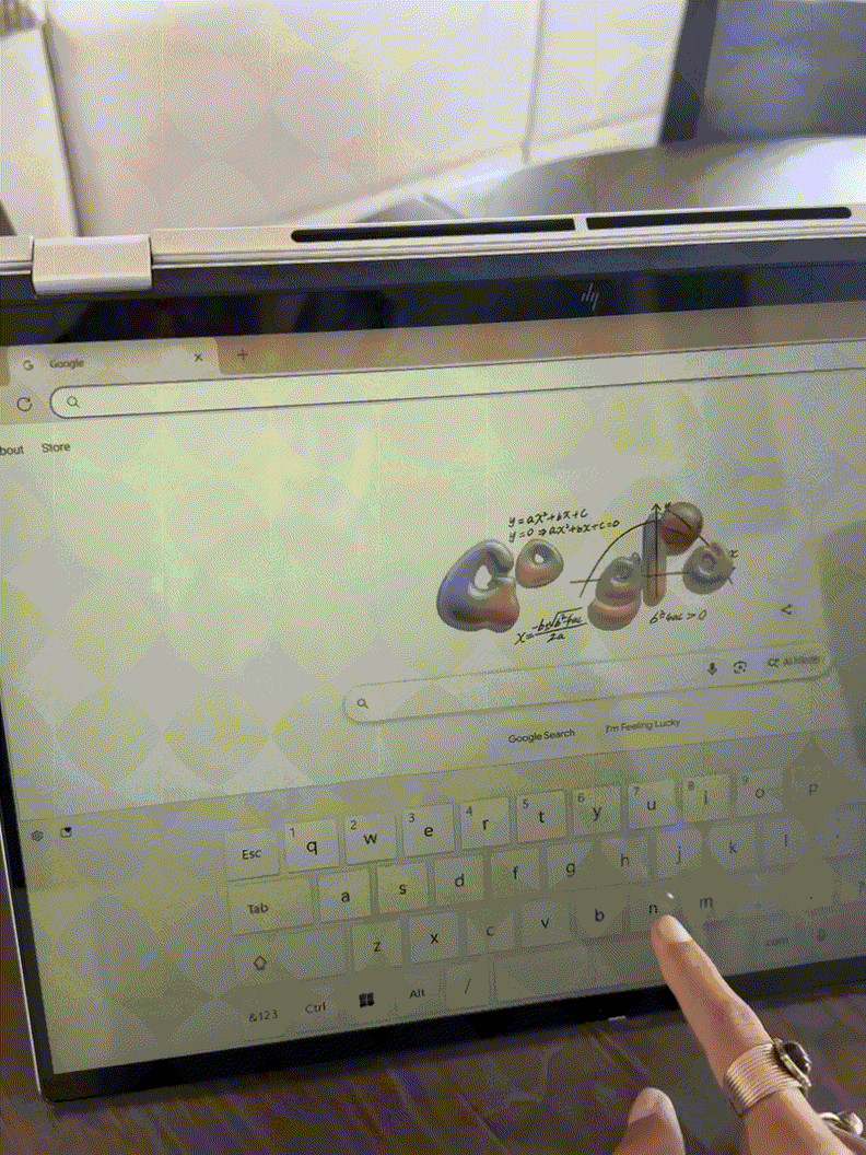 Utilisez un ordinateur portable à écran tactile