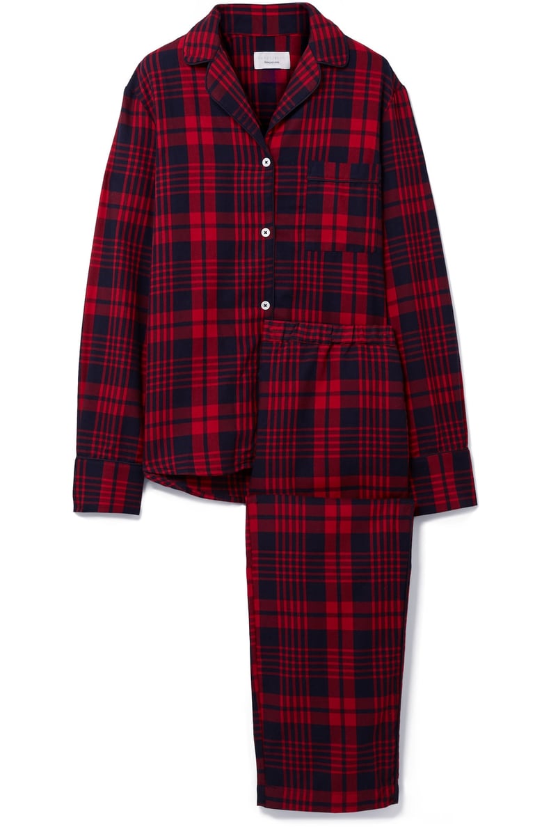 Three J NYC Etoile Checked Cotton-Flannel Pajama Set