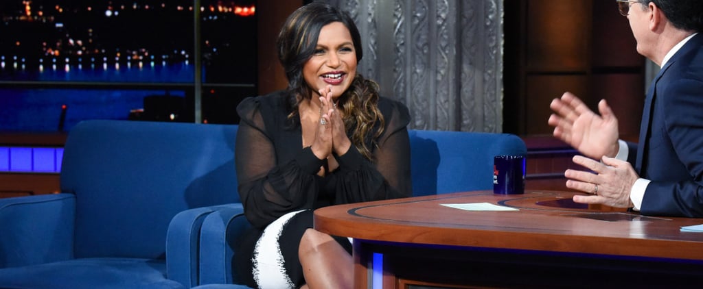 Mindy Kaling Talking Oprah Baby Gift on Stephen Colbert