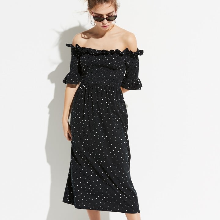 k/lab Star Smocked Off-the-Shoulder Dress