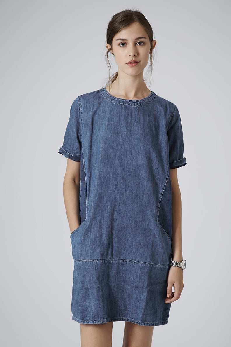 Topshop Moto Denim Pocket Dress