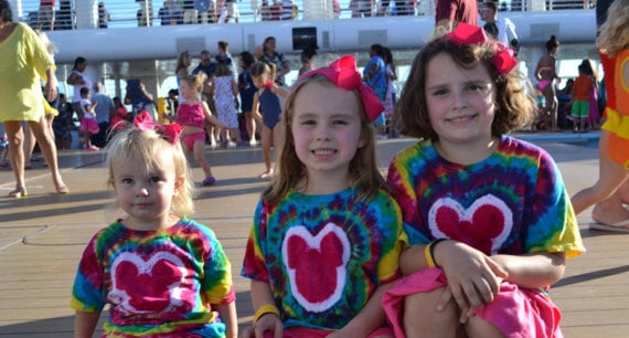 brightly colored tie-dye shirt