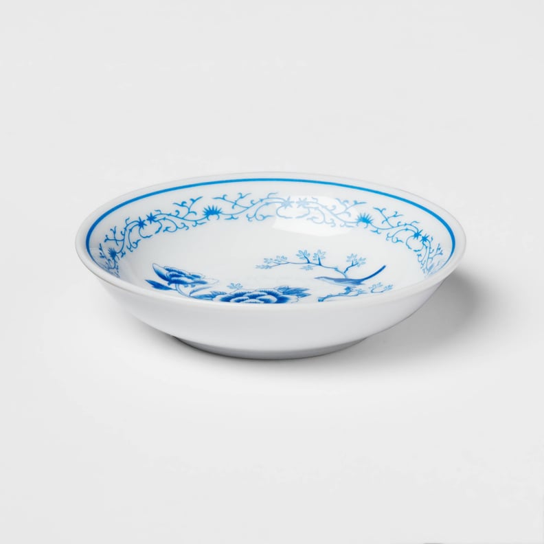 Lunar New Year Dinnerware: Porcelain Lunar New Year Dipping Dish Blue/White