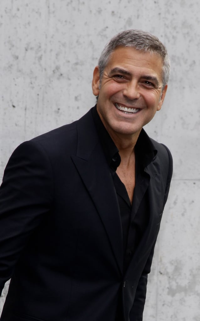 George Clooney at the Spring 2011 Giorgio Armani Runway Show