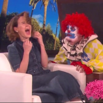 Sarah Paulson Getting Scared on Ellen DeGeneres Video