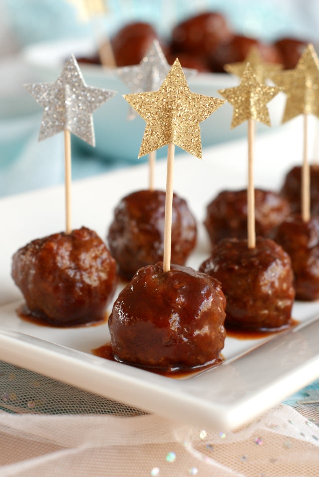 Slow Cooker Root Beer BBQ Cocktail Meatballs