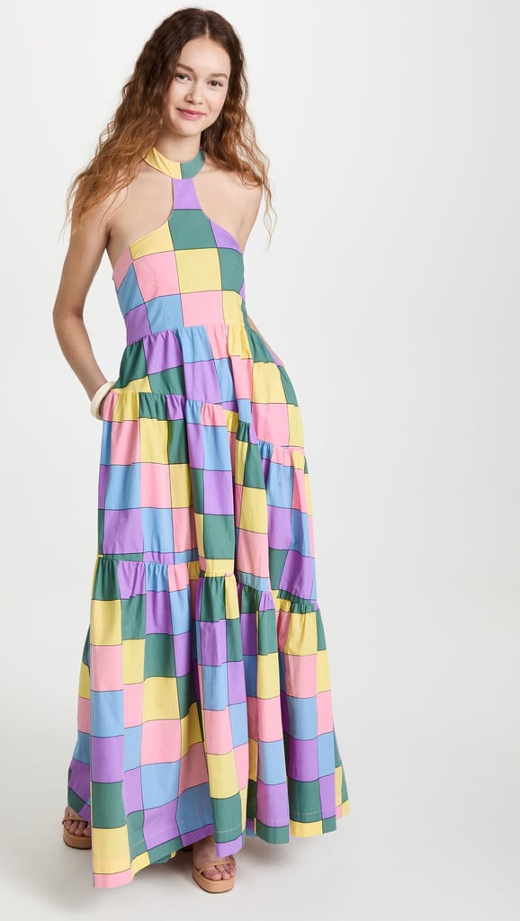 SWF Centered Halter Neck Tiered Maxi 
