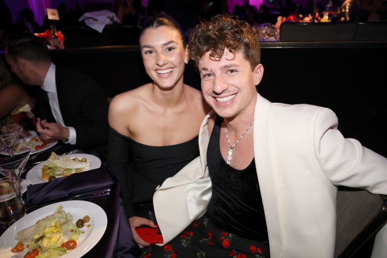 LOS ANGELES, CALIFORNIA - FEBRUARY 04: (L-R) Brooke Sansone and Charlie Puth attend the Pre-GRAMMY Gala & GRAMMY Salute to Industry Icons Honoring Julie Greenwald and Craig Kallman on February 04, 2023 in Los Angeles, California. (Photo by Johnny Nunez/Ge