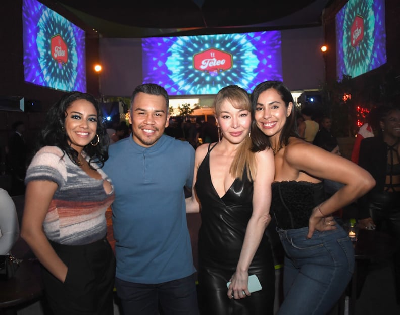 LOS ANGELES, CA - MAY 28:  Sasha Merci,  JJ Soria, Katherine Castro and Angela Carrasco attend El Teteo: The Hottest Party In LA. Bringing The East Coast West held at The Whitley on May 28, 2022 in Los Angeles, California.  (Photo by Albert L. Ortega/Gett